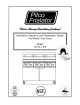 Pitco Frialator W14S-3WF User manual