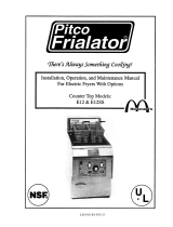 Pitco Frialator E12SS Operating instructions