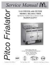 Pitco Frialator MG14S-C/MFD User manual