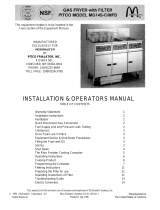 Pitco Frialator MG14S-C/MFD User manual