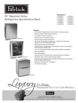 Perlick Refrigeration HP24RO-1 Datasheet
