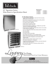 Perlick Refrigeration HP24WO-1 Datasheet