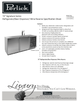 Perlick Refrigeration HP72RTW-B Datasheet