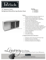Perlick Refrigeration HP72RWW-B Datasheet