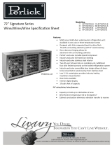 Perlick Refrigeration HP72W00-B Datasheet