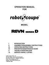 Robot Coupe R6VN-D Operating instructions