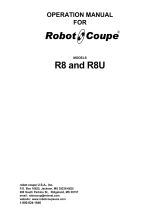 Robot Coupe R8U Operating instructions