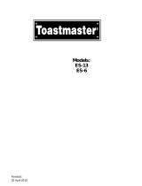 Toastmaster ES-13 Operating instructions