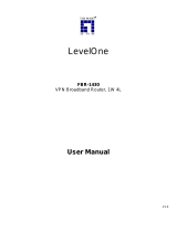 LevelOne FBR-1430 User manual