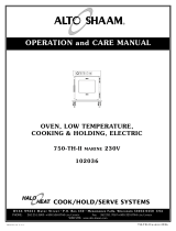 Alto Shaam 750-TH-II MARINE 230V Operating instructions