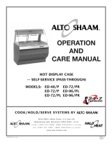 Alto Shaam ED-72/PL Operating instructions