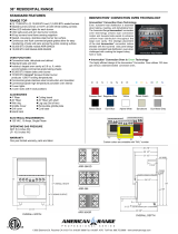 American Range ARR-364GD Datasheet