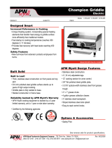 APW Wyott EG-48H Datasheet