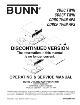 Bunn CDBC TWIN APS User manual