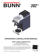 Bunn-O-Matic 392 Operating instructions
