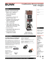 Bunn-O-Matic CWTF35 Datasheet