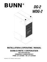 Bunn WDG-2 User manual