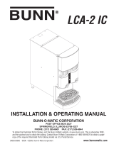 Bunn-O-Matic LCA-2 IC Operating instructions