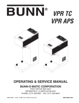 Bunn-O-Matic VPR User manual