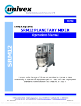 Univex SRM12 Operating instructions
