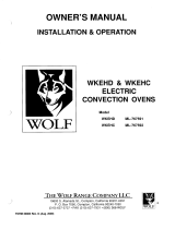Wolf Range WKEHD-ML-767591 Owner's manual