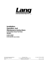 Lang GCOF-SSD-NAT Operating instructions