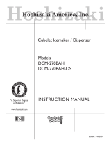 Hoshizaki American, Inc. DCM-270BAH User manual