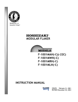 Hoshizaki American, Inc. F-1001MAH(-22C) User manual