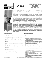 Meiko DV80.2T Datasheet