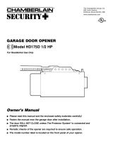 Chamberlain HD175D 1/2 HP Owner's manual