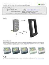 Paxton Touchlock K series Compact Keypad Quick start guide