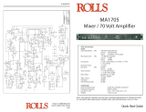 Rolls MA1705 User manual