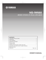 Yamaha NS-IW660 User manual