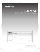 Yamaha NS-IW760 User manual