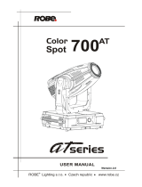 Robe Color Spot 700E AT v 2 0 User manual