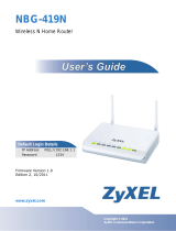 ZyXEL NBG-419N Owner's manual