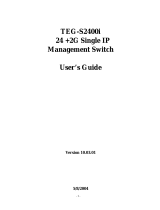 Trendnet TEG-S2400I Owner's manual