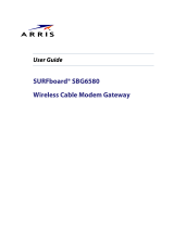 Arris SURFboard SBG6580 User manual