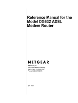 Netgear DG632 - ADSL Modem Router Owner's manual