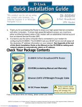 D-Link DI-808HV Owner's manual