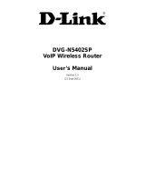 Dlink DVG-N5402SP Owner's manual
