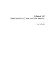 Ericsson L13 User manual