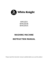White Knight WM105VB 5KG 1000 Spin Washing Machine Owner's manual