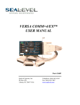 SeaLevel Versa COMM+4/EX User manual