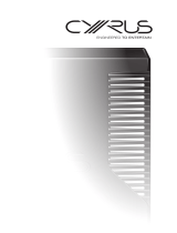 Cyrus 8 Qx DAC Owner's manual