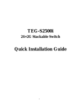 Trendnet TEG-S2500i Quick Installation Guide