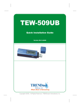 Trendnet TEW-509UB Quick Installation Guide