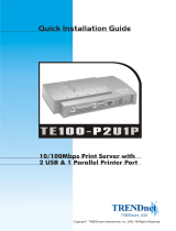 Trendnet TE100-P2U1P Quick Installation Guide