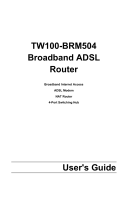 Trendnet TW100-BRM504 User manual