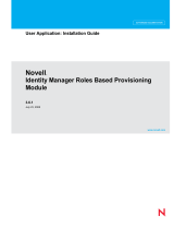 Novell Identity Manager Roles Based Provisioning Module 3.6.1 Installation guide